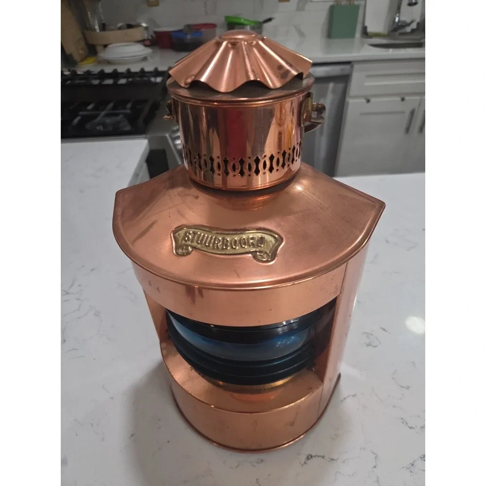 Vintage DHR Holland Stuurboord & Bakboord Nautical Lantern